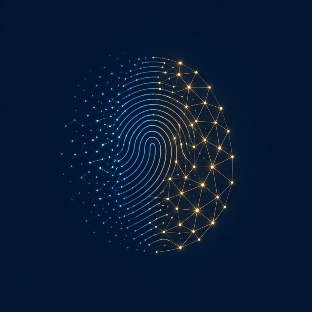 Kode LEI sebagai identitas bisnis digital — sidik jari yang bertransformasi menjadi jaringan data